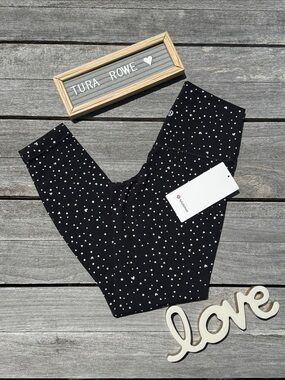 Lululemon Align No Line High-Rise Pant 25” Heart Scatter Dot Black NWT size 6